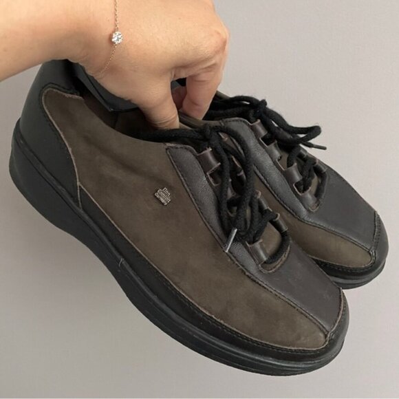 Finn Comfort Germany Brown Leather Lace-up Oxford Shoes - 3UK/5US 🇩🇪 - Picture 1 of 14